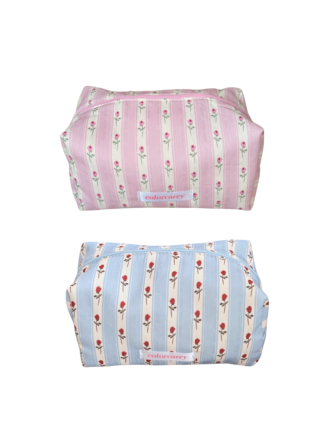 Coral Bloom Makeup Pouch