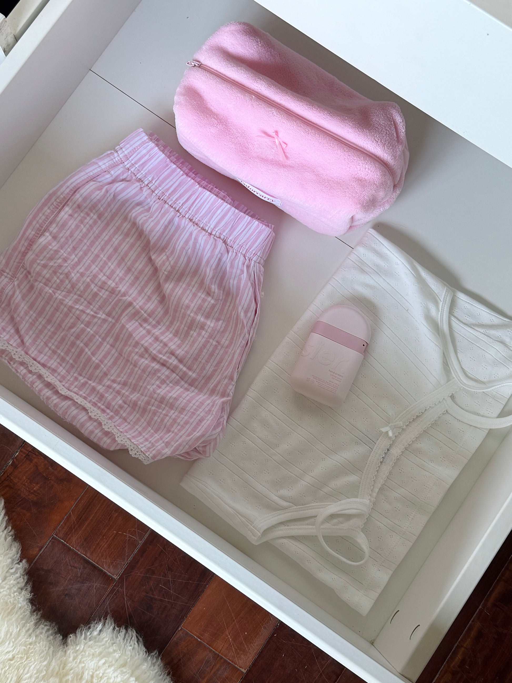 Pink Coral Bloom bag for small items, daily use