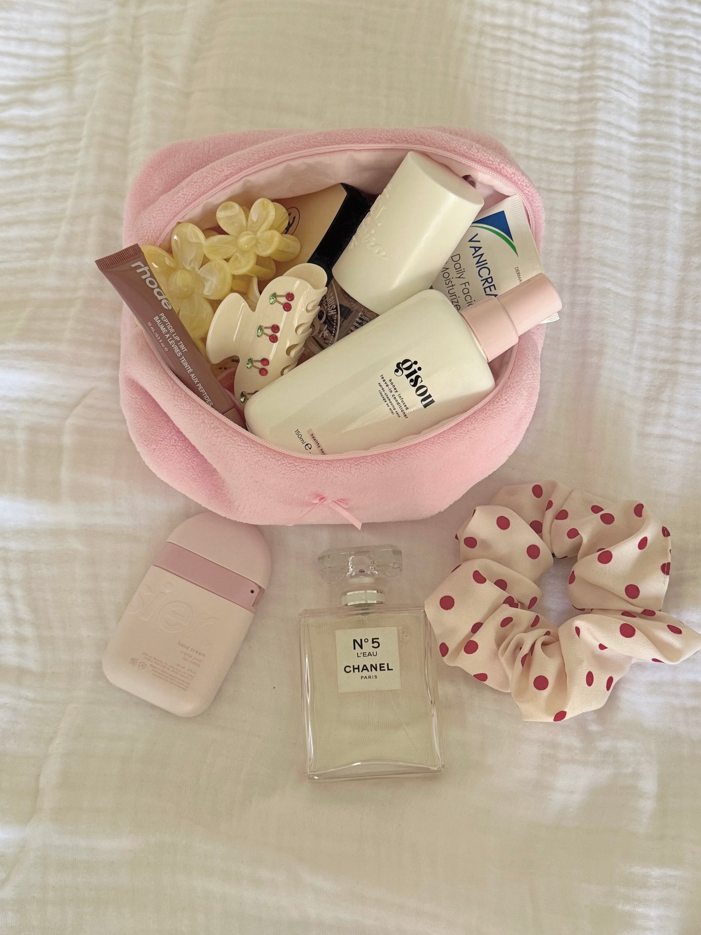 Pink Coral Bloom cosmetic pouch for daily beauty essentials