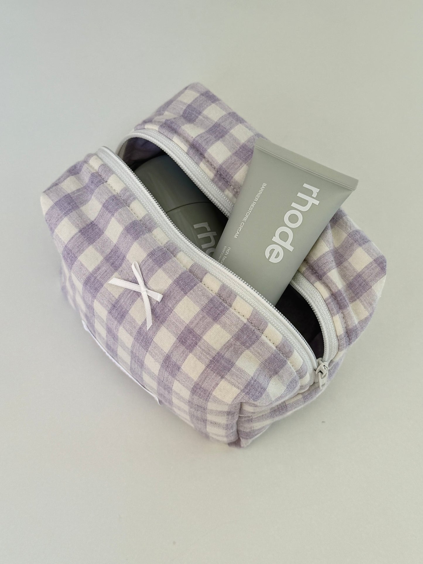 Gingham Makeup Pouch